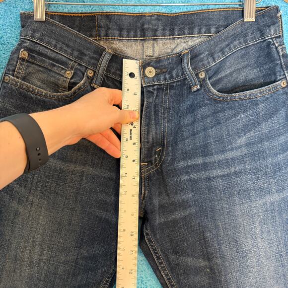 Levis 514 Jeans W30 L30 Mens Dark Blue Straight Fit Vintage Denim Fits 30x29 - Picture 4 of 14